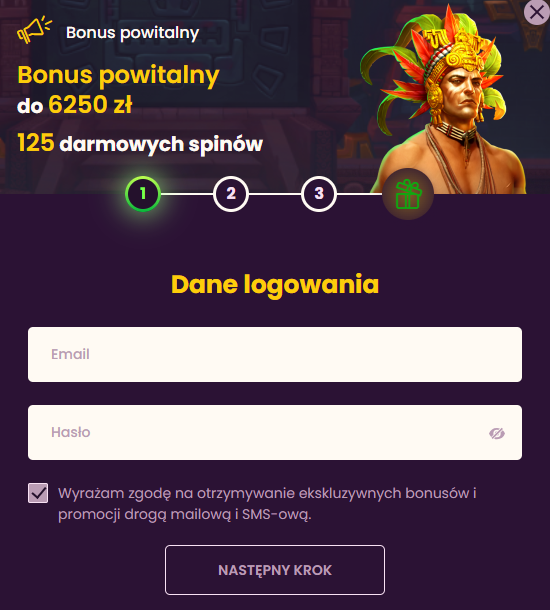 Rejestracja Bizzo Casino